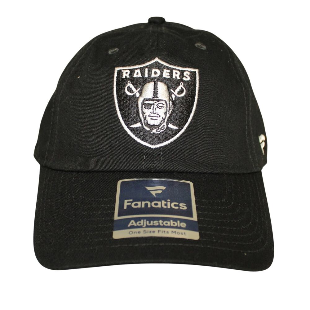 Las Vegas Raiders Fanatics Fundamental Adjustable Hat - Black Men's NWT